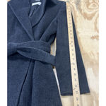 Calvin Klein Tench Overcoat Charcoal Gray Angora Wool Womens Size 4 Regency Photo 13
