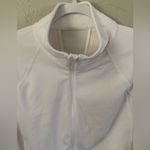 Athleta Running Wild Half Zip Womens Medium White Pullover Athletic Top Photo 1