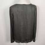 Carmen Marc Valvo  Green Blouse NWT Size Small Dark Green Top Photo 3