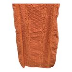 Sundance  Amira Lace Crochet Orange Sundress size M 100% Cotton Knit Lined Photo 3