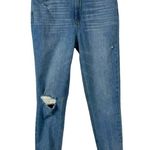 Paige  Sarah Slim Crop Jeans Starstruck Destructed High Rise Size 27 Distressed Photo 0