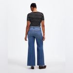 Madewell Jeans Curvy Flared Wide Leg Crop NWT Size 26 Photo 1