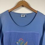 Johnny Was  Vintage Dress Women Size S T-Shirt Maxi Embroidered Fish Cotton Beach Photo 4