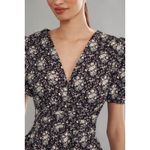 Anthropologie Katerina button front Floral Print boho Short Sleeve Romper XL Photo 1