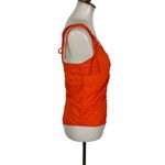 ZARA Orange Bodysuit Large Tie Shoulder Slim Fit Summer Night Out Photo 3