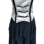 Jessica McClintock Vintage  Formal Prom Dress Size‎ 10 Black & Grey Made In USA Photo 0