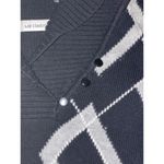 Liz Claiborne  Sweater L Vintage Black‎ And White Diamond Design bag 7 Photo 2