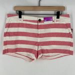 Merona 100% Cotton Nautical Striped Lightweight Shorts Preppy Size 12 Photo 0
