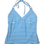 Wild Fable  Nautical Stripe Coastal Halter Neck Tank Top Size XS Photo 0