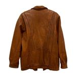 Vintage Friitala Cognac Brown Leather Bomber Jacket 10 Photo 1