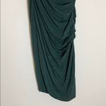 Helmut Lang  Nova green jersey ruched dress Photo 3