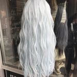 Wig sale blue Cosplay Anime Costume Long Wig Green Photo 3