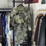 BOSS Orange Dailetta Sequin Long Sleeve Cocktail Dress Green Size XL Photo 4