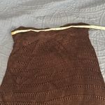 Chico's  Rich Brown Crochet Maxi Skirt Photo 4
