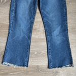 frame denim Le Crop Mini Boot Jeans Huntdale LCMBRA118 Flare Leg Raw Hem Photo 5