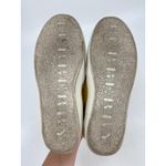 Burberry  Yellow Croc Textured Leather Slip-On Flat Sneakers Size 35 Photo 6