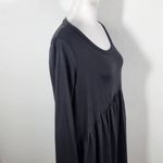 Sun & Moon Black Long Sleeve Dress Size Medium Black Babydoll Mini Dress Photo 3