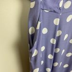 Know One Cares Jumpsuit L Polka Dot Tie Open Back V-Neck Lavender Women Photo 3