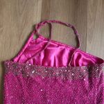 Scala Vintage  Beaded 2-Piece Magenta Formal Set | Y2K Asymmetrical Skirt set Photo 6