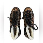 Schutz  Women Lucille Faux Shearling Lined Loafer Leopard Print Size 6 Photo 5
