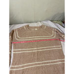 SO  Heritage Striped Knit Sweater Cable Sleeve Cozy Layer XL Photo 7