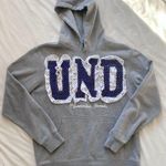 University of Notre Dame hand sewn lace polka dot hoodie Gray Size M Photo 0