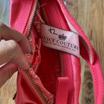 Juicy Couture Satin pink shoulder gold chain  Transparent Pocket In Front S -NWT Photo 7