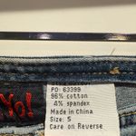 Mudd Vintage  Blue Y2k Flare Jeans with Lace Accents Size 5 Photo 6