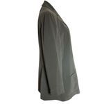 Jones New York 100% Silk Blazer Jacket Suit Brown Silky Satin Feel SZ 16 Lined Photo 5