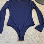Pumiey. Navy Long Sleeve Bodysuit. Size Medium Photo 8