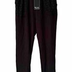 Michael Lauren  BlackSweatpants with Lace Pockets Large in size Photo 0