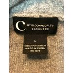 C by Bloomingdales Cashmere Gray Asymmetrical Zip Front Cardigan Sweater Large Gray Photo 3