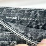 AG Adriano Goldschmied NEW Adriano Goldschmied Haruko Vintage A-Line Skirt in Washed Black Women's 25 Photo 5