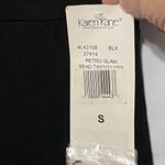 Karen Kane NWT  WO SIZE SMALL Black Mini Dress  Beaded Around top and Hem Detail Photo 2