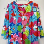 Jude Connally Colorful Floral 3/4 Bell Sleeve Kerry Dress Pockets ‎ Size MEDIUM Photo 1