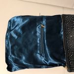 Denim embellished rhinestone studs purse bag Photo 5