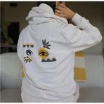 House of Harlow Mod Eye hoodie Sweatshirt womens sz S 100% cotton Photo 1