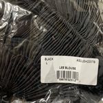 Area Stars New Pleated Puff Sleeve Button Down Blouse Lee Black Size Large Photo 15