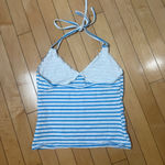 Wild Fable  Nautical Stripe Coastal Halter Neck Tank Top Size XS Photo 3