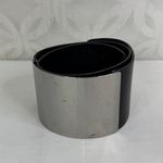 Emporio Armani Size 38 YEWH37 Cuffed Wide Leather Belt Photo 3