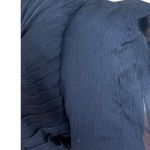 Tadashi Shoji Tadashi Collection Navy Silk Gown Beaded Women’s Size 0 Formal Evening Dress Photo 10