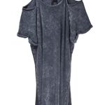 Torrid NWT Mini Cozy Fleece Cold Shoulder Dress in Charcoal Photo 4