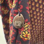 Scotch & Soda  Floral Pullover Blouse Shirt Top Medium Multicolor Black Blue Red Photo 4