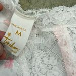 Vintage coquette cottagecore pastel floral y2k lace satin teddy White Size M Photo 2