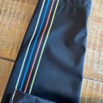 Zyia  Active Black Speed Derby Stripe 7/8 Hi Rise Leggings Photo 4