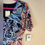 Trina Turk NWT  Multicolor Dolman Sleeve Dress Photo 2