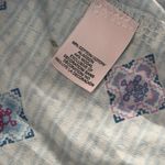 Victoria's Secret VICTORIA’S SECRET light blue patterned button down sleep shirt size medium Photo 6