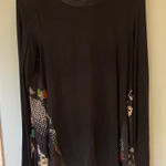 Desigual  black patterned tunic top EUC Photo 0