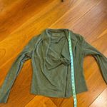 BLANK NYC Olive Suede Drape Jacket Photo 8