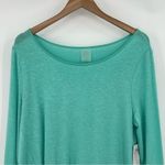 Zeroxposur platinum green front knotted pullover knit sweater blouse size L NEW Size L Photo 2